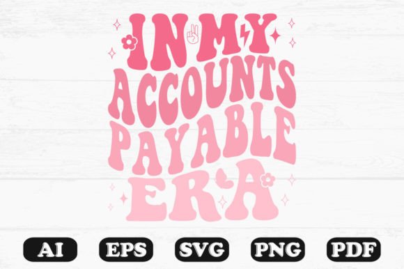 In My Accounts Payable Era: Retro Wavy Graphics for Crafts